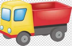 Yellow and red dump truck illustration, Car Toy Truck Child ...