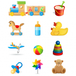 Beautiful toys for children vector-1 | Download Free Vector ...