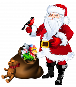 Transparent Santa Claus with Toys Clipart | Gallery Yopriceville ...