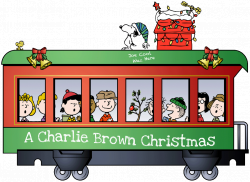 Cartoon Christmas Train by Jay French Studios