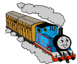 Blue and yellow Thomas Train clipart of Thomas #1. | Free Clipart ...