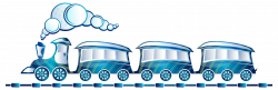 Clipart - Blue Train
