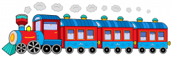 Train Rail transport Passenger car Clip art - Cartoon cute old steam ...