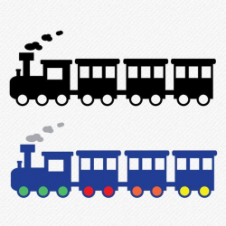 Train svg, Train Clipart, Train Silhouette, Train Vector ...