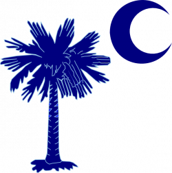 Sc Palmetto Tree - Blue Clip Art at Clker.com - vector clip art ...