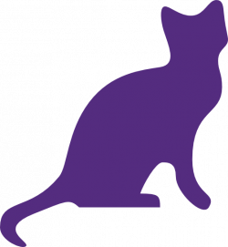 Purple Cat Clip Art at Clker.com - vector clip art online, royalty ...