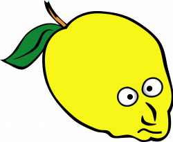 Lemon Cartoon Faces Clipart