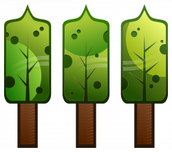Clipart - Stylised Abstract Trees