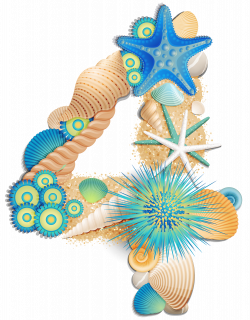 Transparent Number Four Sea Style PNG Clipart Picture | Gallery ...