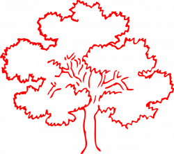 Red Oak Tree Silhouette Clip Art at Clker.com - vector clip art ...