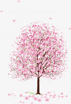 Pink Peach Blossom Peach Tree, Peach Clipart, Tree Clipart ...
