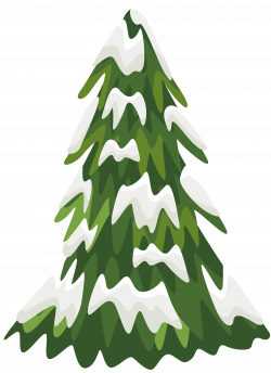 28+ Collection of Snowy Christmas Tree Clipart | High quality, free ...