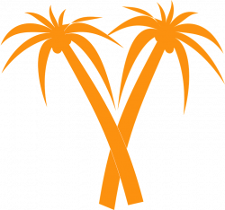 Palm Tree clipart crossed - Pencil and in color palm tree clipart ...