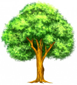Green Painted Tree Clipart | Tree Art | Pinterest | Tree clipart ...
