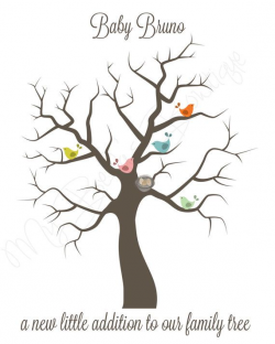 Baby Fingerprint Tree-8x10-PERSONALIZED | Gifts ...