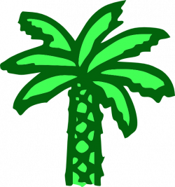 Cartoon Green Palm Tree Clip Art at Clker.com - vector clip art ...