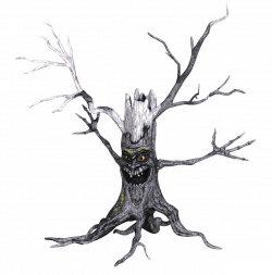Tree With Scary Face transparent PNG - StickPNG