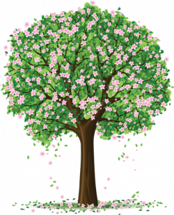 Spring Trees and Flowers | Drawings | Tree art, Spring tree ...