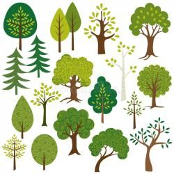 tree clipart woodland | Baby on Board | Tree clipart, Flower ...