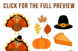 Thanksgiving Clipart, Turkey Clipart, Fall Clipart, Autumn ...
