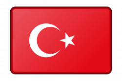 Clipart - Turkey flag (bevelled)