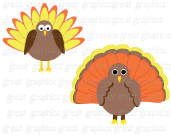 Thanksgiving Clip Art Thanksgiving Digital Clipart Turkey Clip Art  Printable Thanksgiving Clipart Pilgrim Hat Wreath - Instant Download