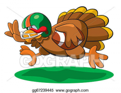 Vector Stock - Thanksgiving football turkey. Clipart ...