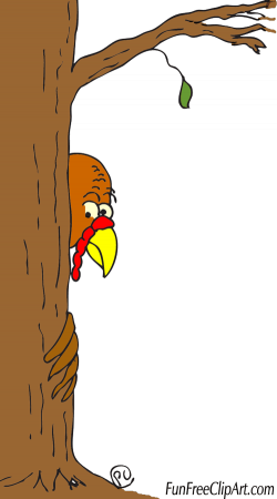Scared Turkey Clip Art- Happy Thanksgiving | FunFreeClipArt.com