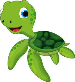 Stock Vector | Baby shower | Cute turtle cartoon, Cartoon ...