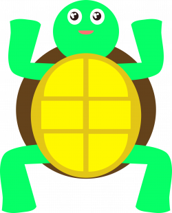 Clipart - cute turtle
