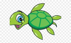 Swimming Clipart Friend - Sea Turtle Painting Cartoon - Png ...