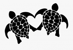 Clipart Turtle Heart - Sea Turtle Art Sticker #1391673 ...