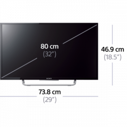 80 inch tv dimensions