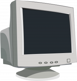 Clipart - Old CRT Monitor