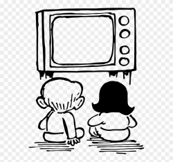 Television Drawing Cartoon Child Free Commercial - Watching ...