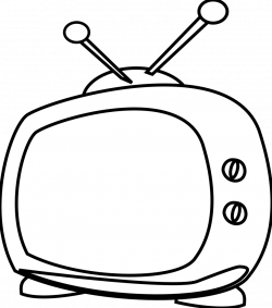 28+ Collection of Cartoon Drawing Of A Tv | High quality, free ...