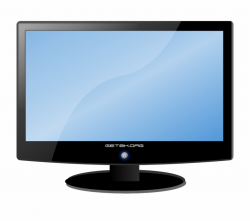 Flat Screen Tv Television - Monitor Clipart | Transparent ...