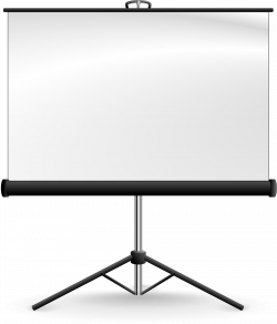 Clipart - Portable Projection Screen