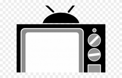 Watch Clipart Tv Show - Black And White Television Clipart ...