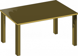 Table clipart brown table ~ Frames ~ Illustrations ~ HD images ...