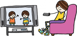Woman Watching Tv Clipart | Free download best Woman ...