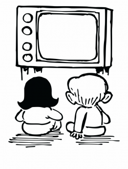 Clipart Of Television, Box Tv And Clay Tablet - Kids ...