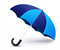 Blue umbrella Transparent Png image