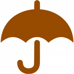 Brown umbrella icon - Free brown umbrella icons