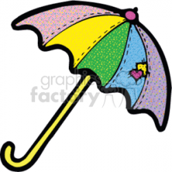 colorful umbrella clipart. Royalty-free clipart # 153671