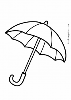 Umbrella coloring pages for kids, printable drawing | syksy ...