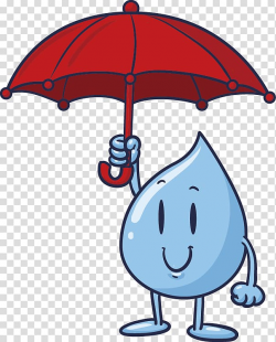 Drop of water holding red umbrella , Cartoon Drop , Cute ...