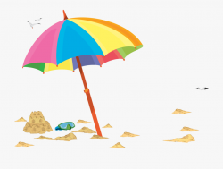 Beach Umbrella Illustration - Summer Umbrella Hd Png ...