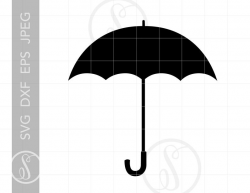 Umbrella SVG | Umbrella Clipart Downloads | Umbrella Cut File Template Svg  Jpg Eps Pdf Png Dxf Downloads | Vector Umbrella Files SC851