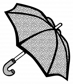 Clipart - umbrella - lineart